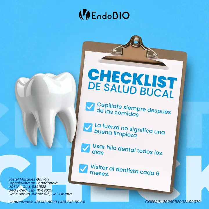 Publicación de EndoBio: Checklist de salud bucal